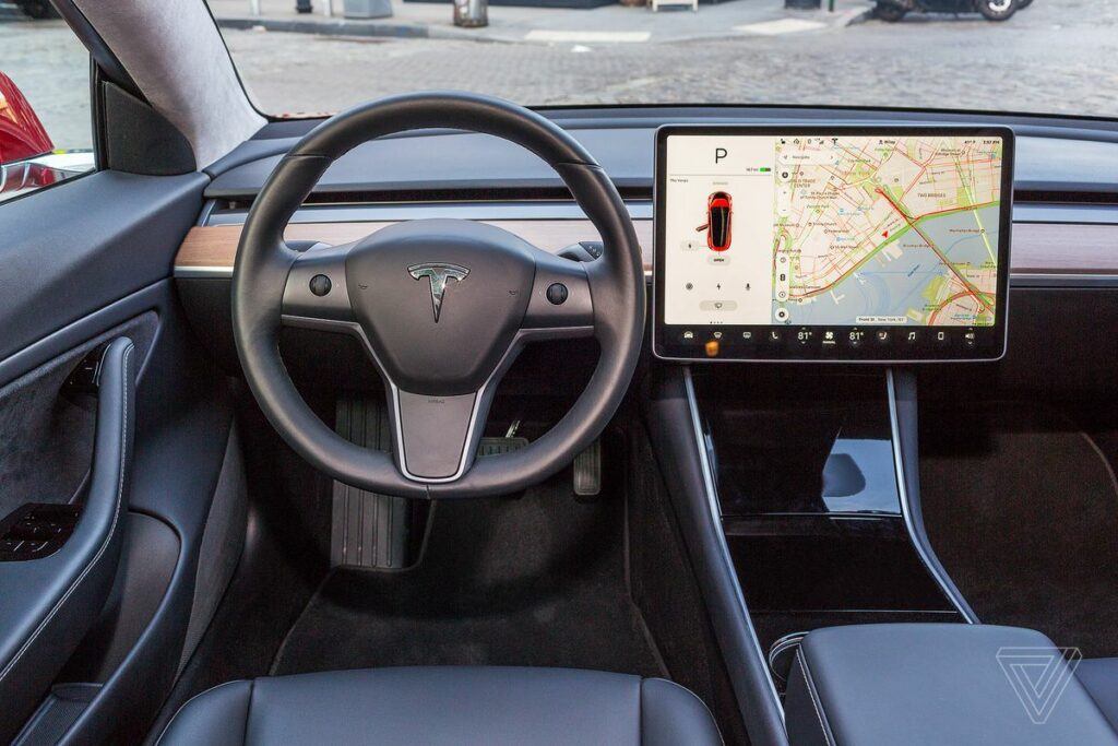 2020 tesla model 3 performance interior